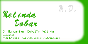 melinda dobar business card